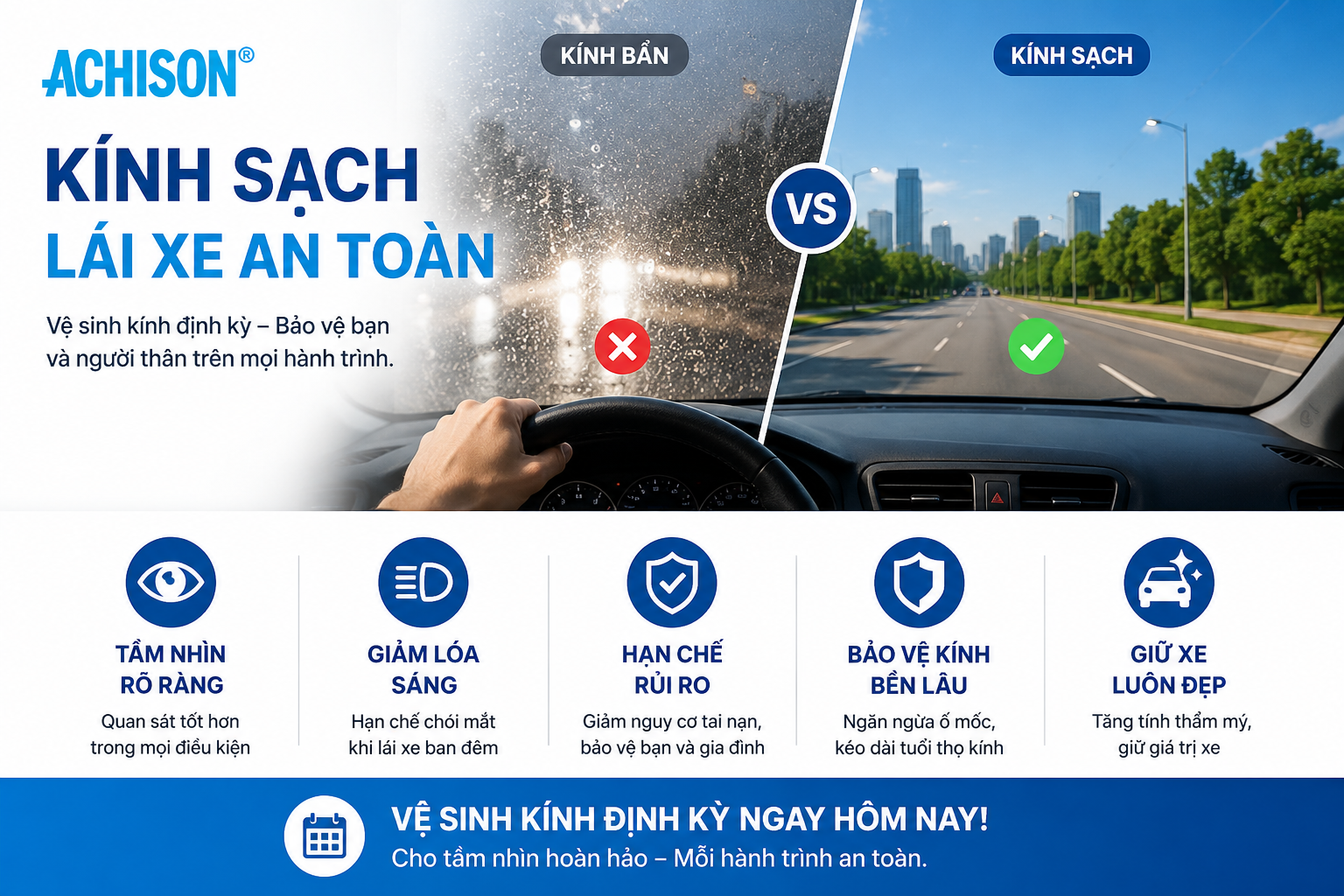 Tại Sao Cần Vệ Sinh Kính Ô Tô Định Kỳ