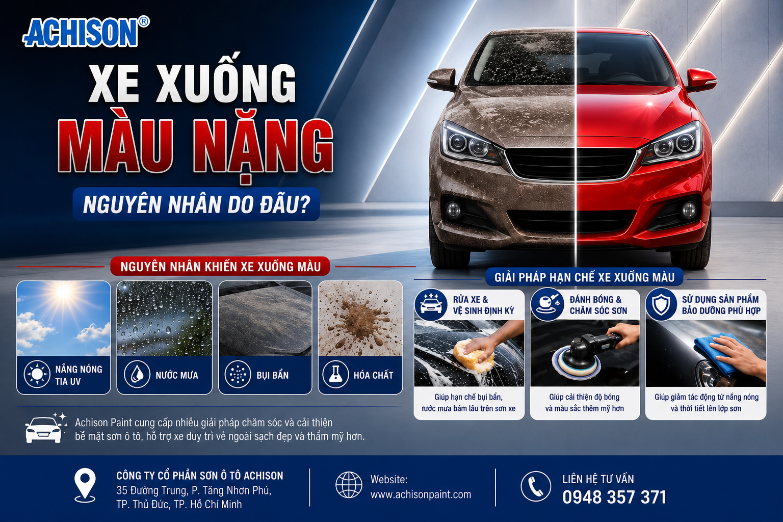GIẢI PHÁP GIỮ SƠN XE LUÔN BÓNG ĐẸP