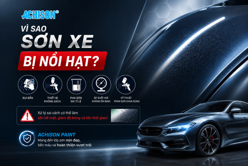 Vì Sao Sơn Xe Bị Nổi Hạt