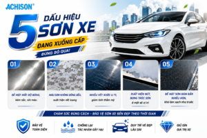 5 Dấu Hiệu Sơn Xe Đang Xuống Cấp