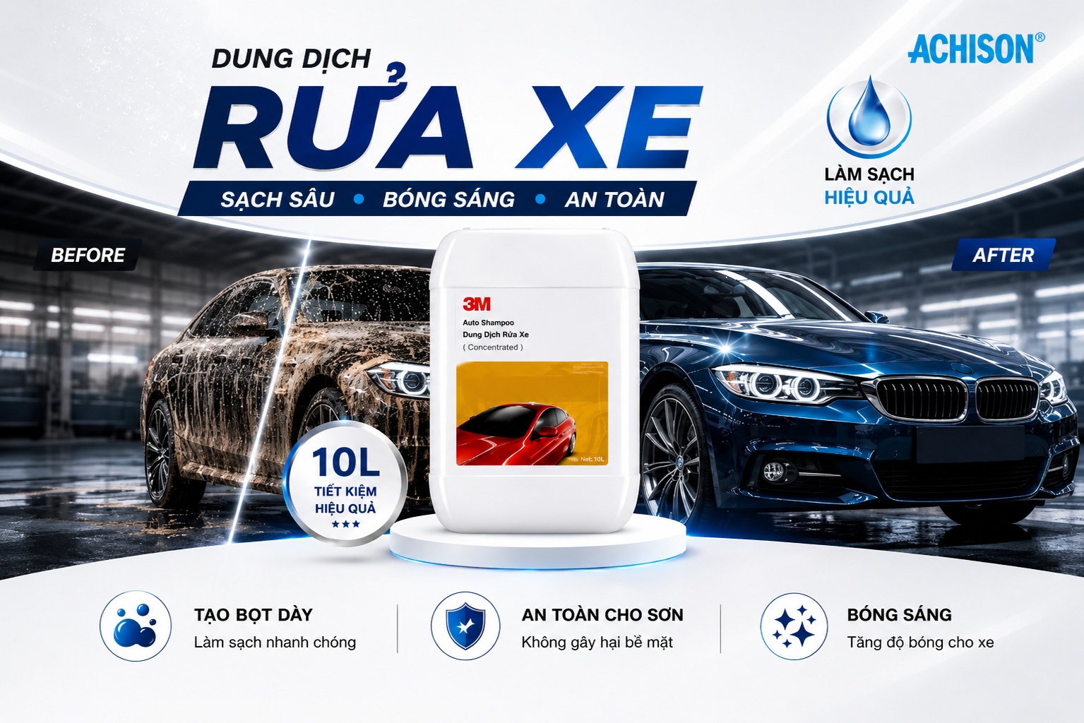 Dung Dịch Rửa Xe Ô Tô Chuyên Dụng