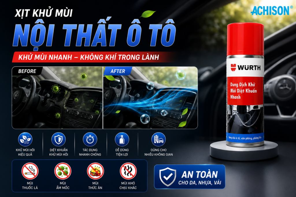 Xịt Khử Mùi Nội Thất Ô Tô Wurth