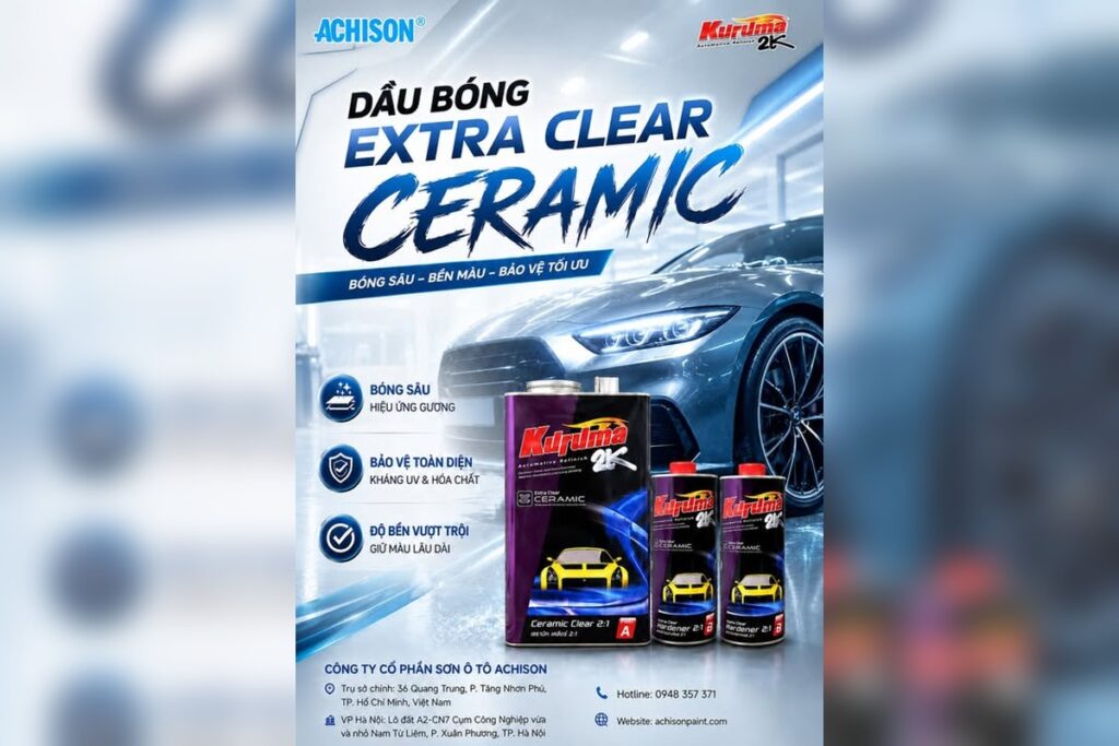Dầu Bóng Extra Clear Ceramic Kurlma 2K