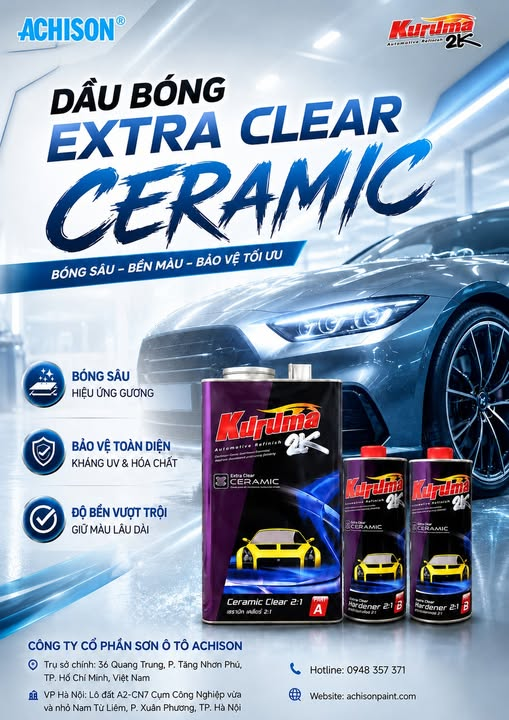 Dầu Bóng Extra Clear Ceramic Kuruma 2K