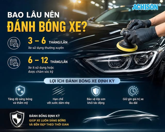 Bao Lâu Nên Đánh Bóng Xe Ô Tô