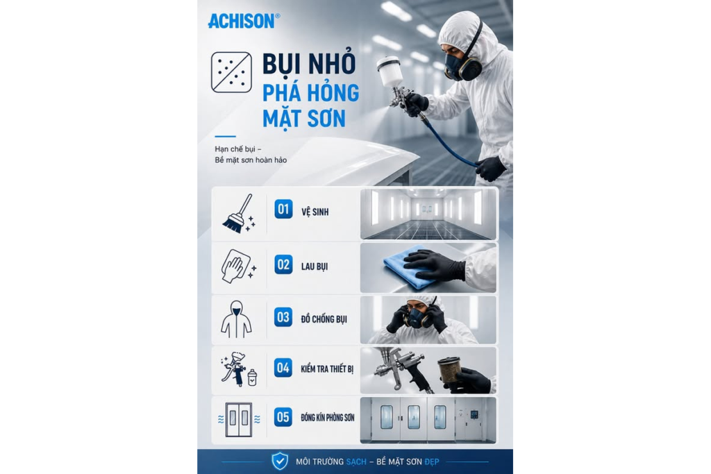 Bụi Nhỏ Phá Hỏng Mặt Sơn Ô Tô