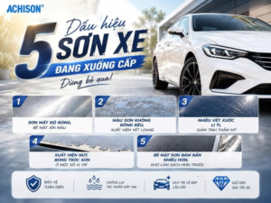 5 Dấu Hiệu Sơn Xe Đang Xuống Cấp