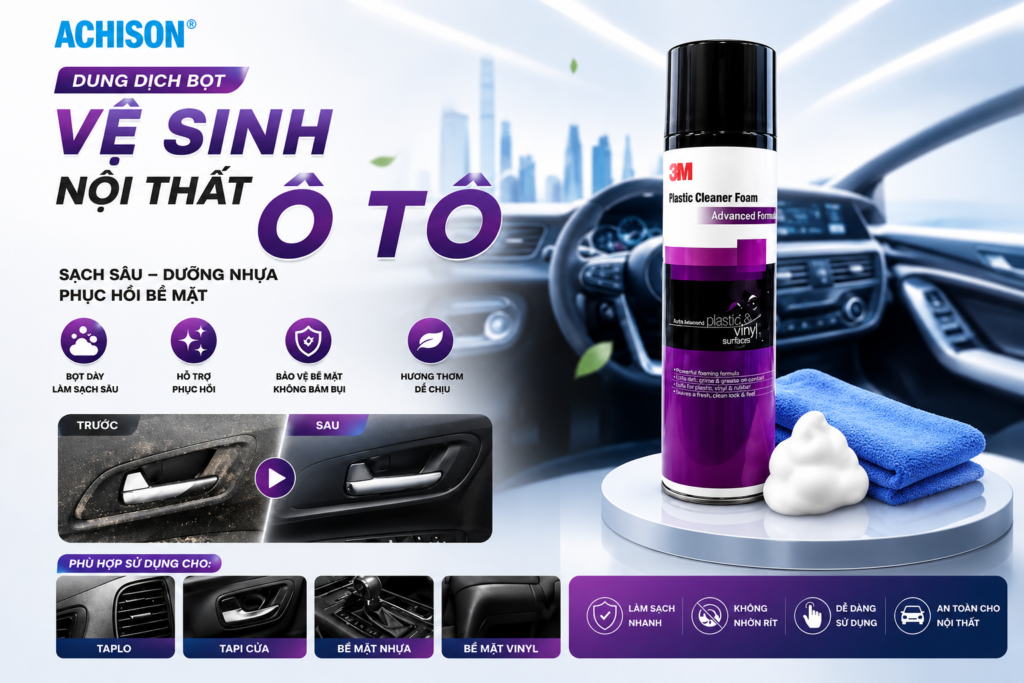 Dung Dịch Bọt Vệ Sinh Nội Thất Ô Tô