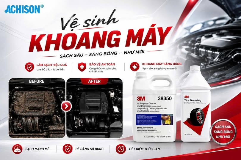 Vệ sinh khoang máy ô tô đúng cách