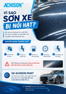 VÌ SAO SƠN XE BỊ NỔI HẠT