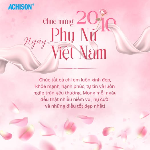ACHISON CHÚC MỪNG NGÀY PHỤ NỮ VIỆT NAM 20/10